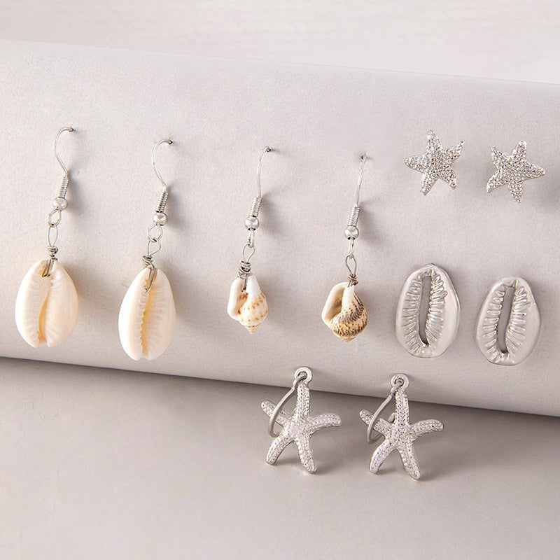 Wholesale 5pcs/pack Bohemian beach style earring set